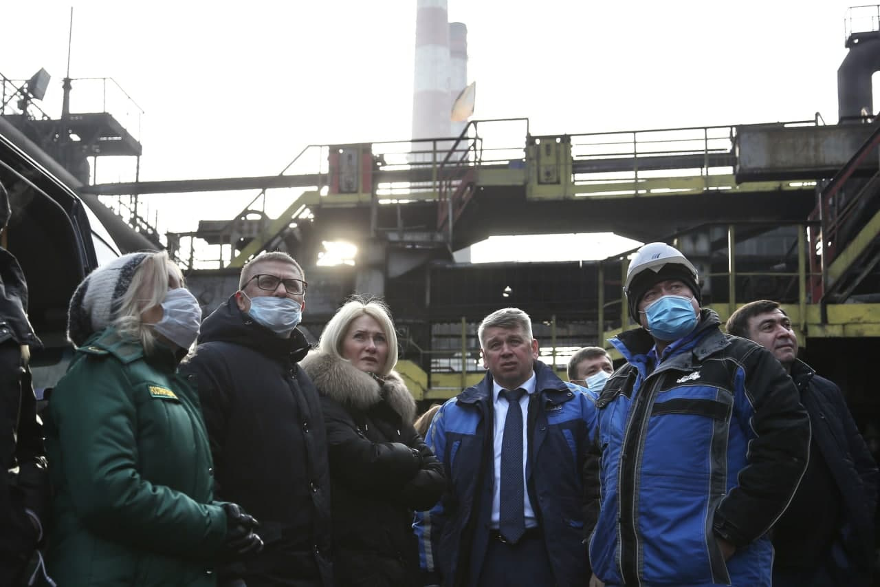 Виктория Абрамченко и Алексей Текслер оценили перевооружение «Мечел-Кокса», а также работы в кислородно-конвертерном цехе Челябинского металлургического комбината