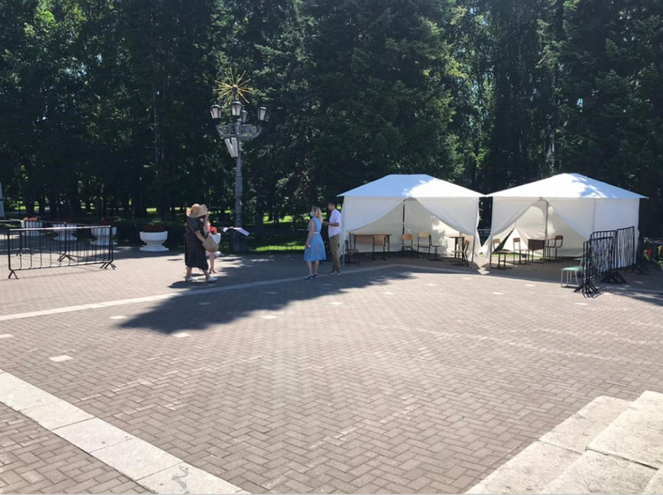 Пункт вакцинации в Горно-Алтайске