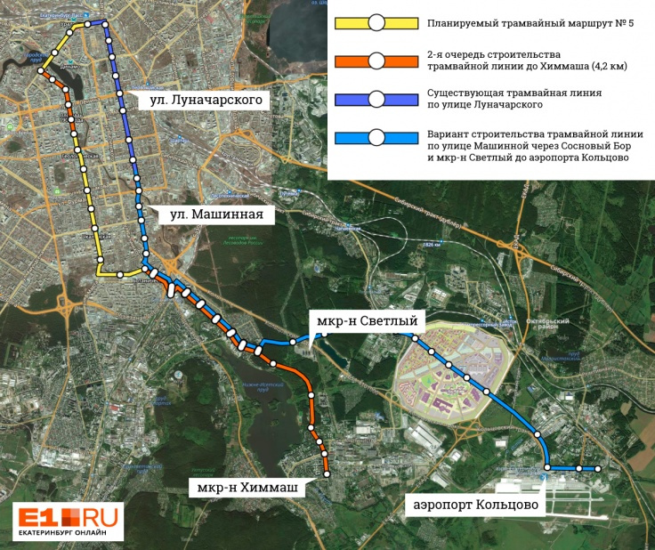 Карта е1 екатеринбург