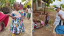 Жительница Красноярска привезла в Занзибар обувь и подарила ее детям Танзании