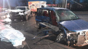 В утреннем ДТП в Новосибирске погиб водитель — он выехал на встречку