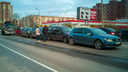 Из-за массового ДТП в Кировском районе образовалась пробка