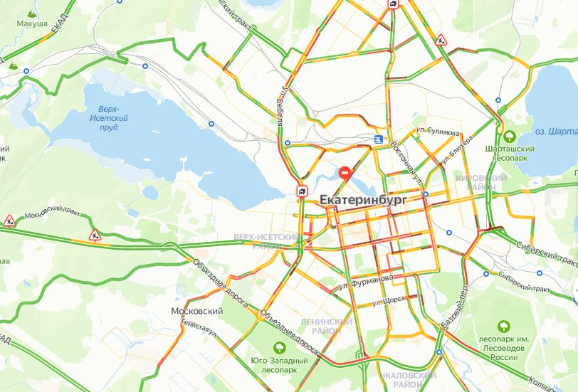 Карта екатеринбурга с улицами и домами подробно проложить маршрут на машине