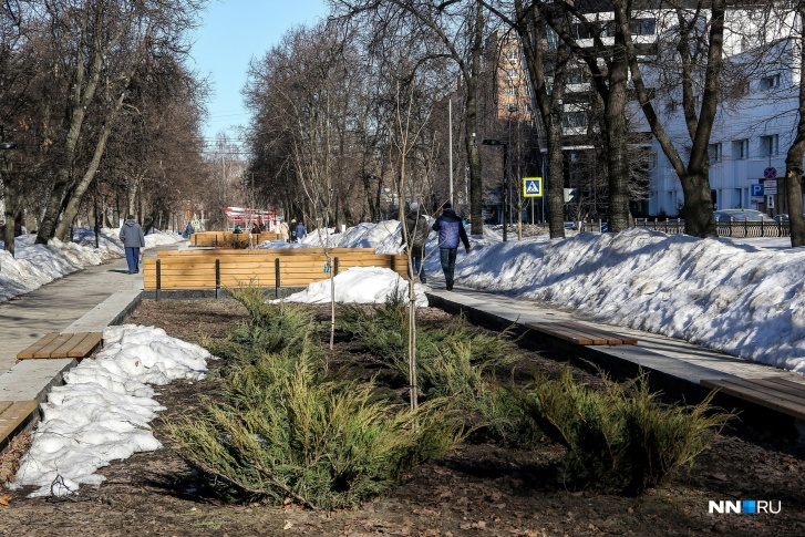 Пешеходная зона стала значительно уже Пешеходная зона стала значительно уже