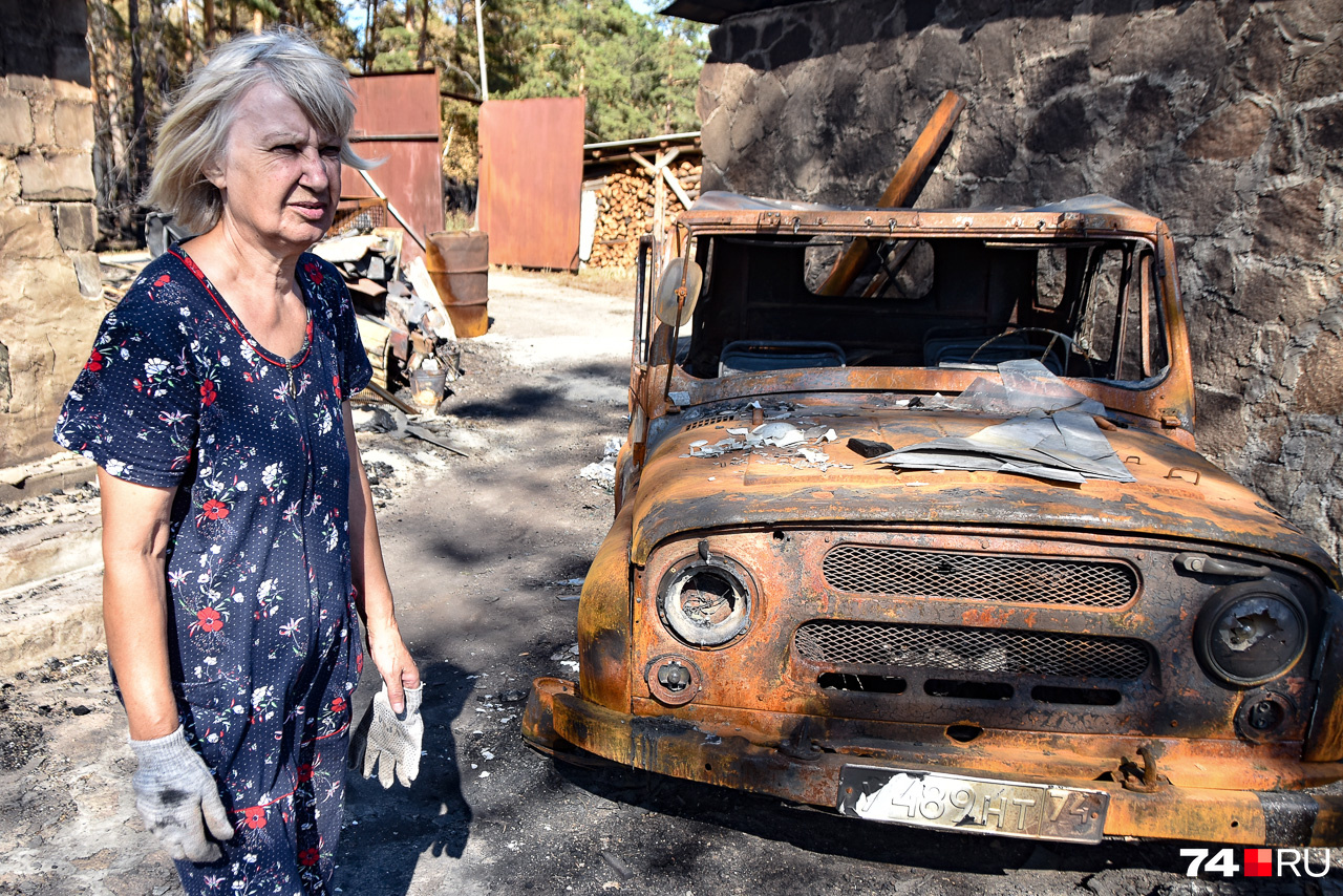 Тамара Николаева в июле 2021 года: сгорело всё хозяйство и большой двухэтажный дом с верандой