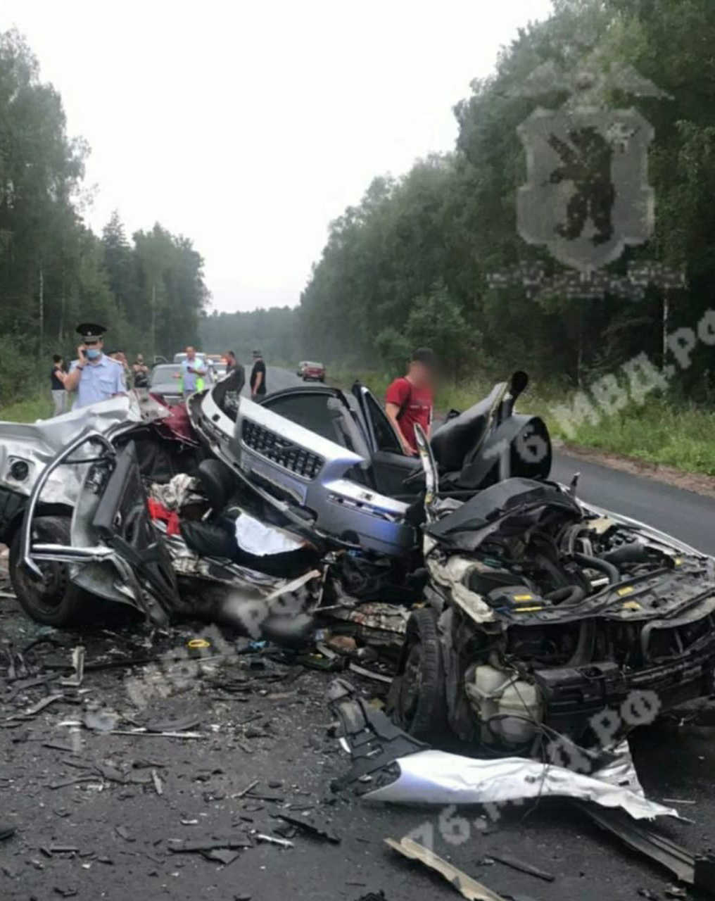 От «Вольво» ничего не осталось От «Вольво» ничего не осталось