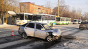 В Солнечном три пассажира ВАЗа пострадали в аварии с автобусом