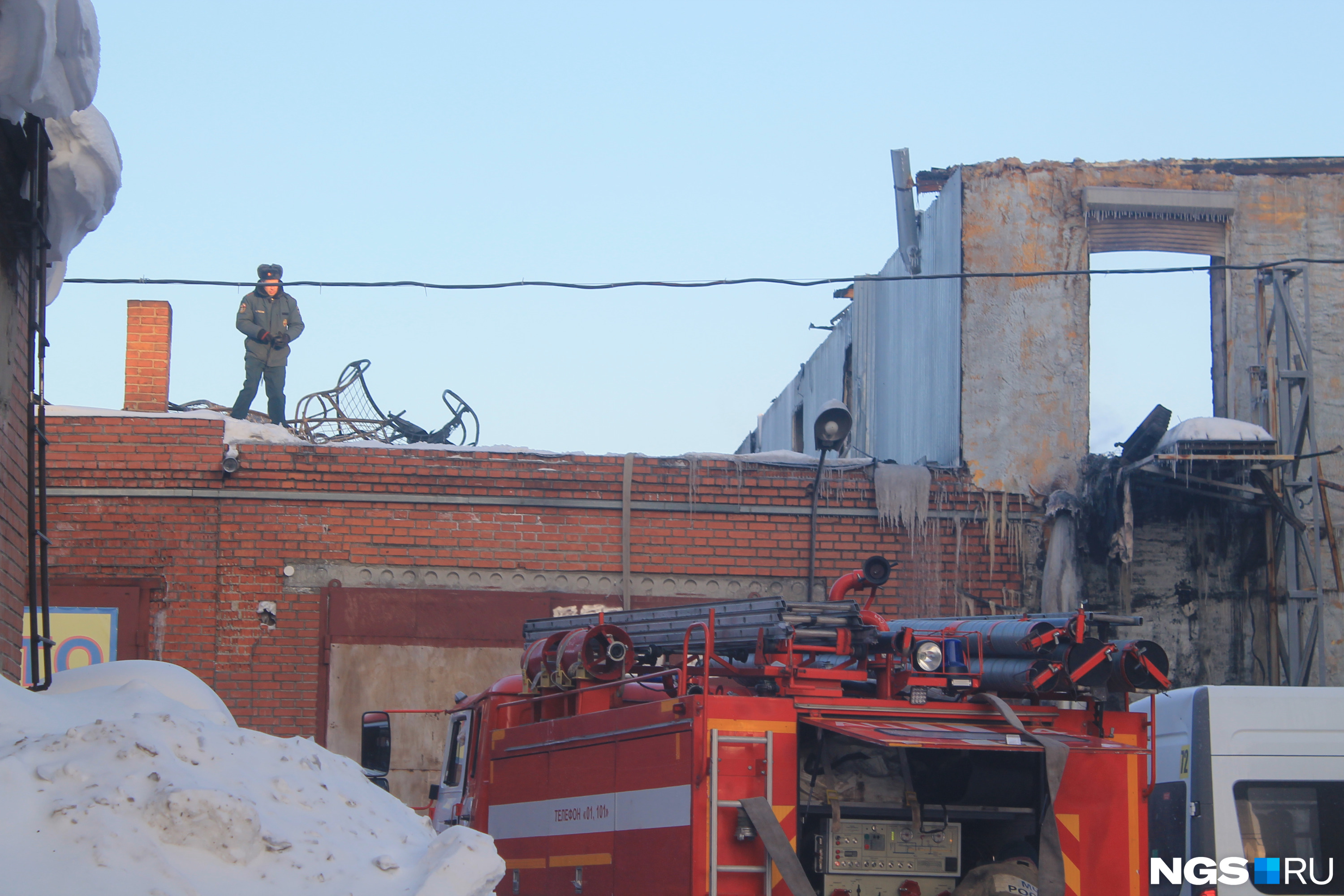 Пожар в гаражном кооперативе