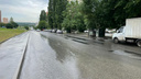 В Ростове коммунальный гейзер затопил улицу <nobr class="_">Орбитальную —</nobr> видео