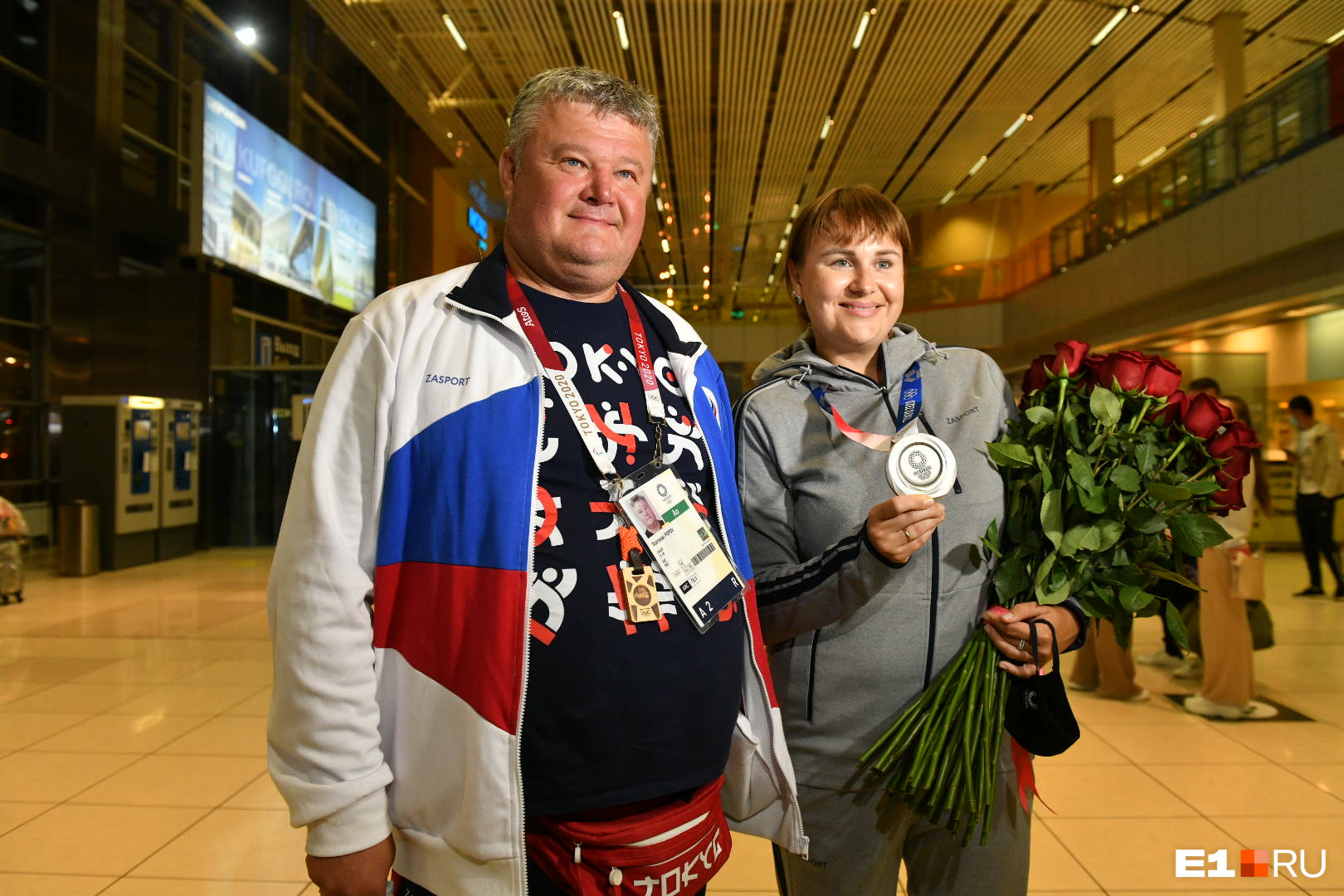 Ксения с тренером Станиславом Поповым