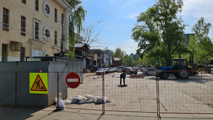 Улицу Ковалихинскую перекрыли почти на три недели