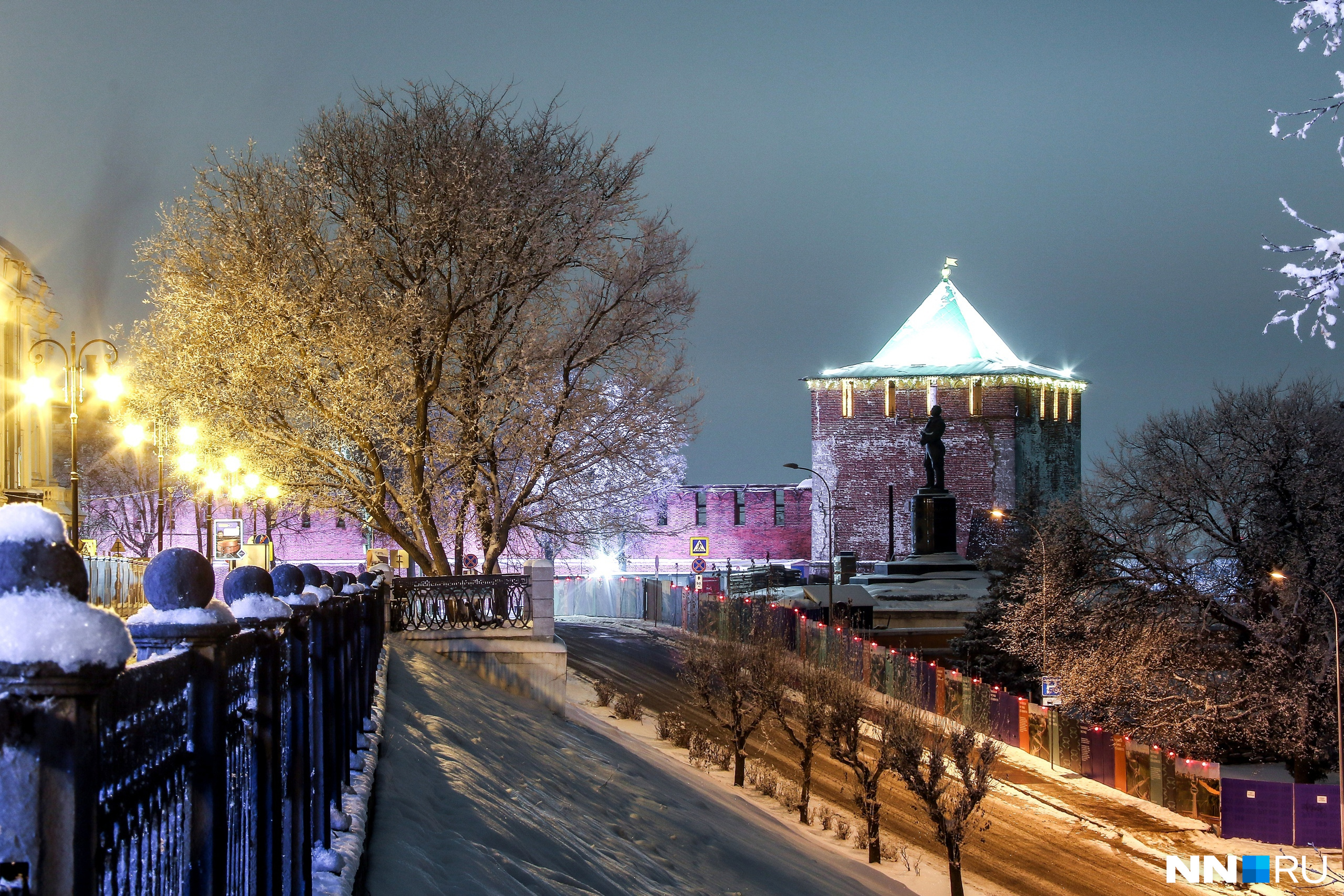 Заснеженный Нижний Новгород фото