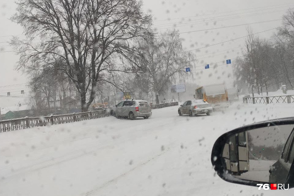 Снегопад в ярославле