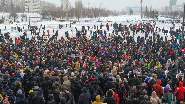 Официальные данные: в акции в поддержку Алексея Навального приняли участие 2 тысячи пермяков