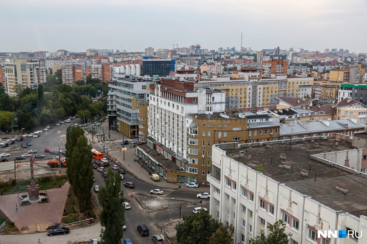 Вид на город с высоты Вид на город с высоты