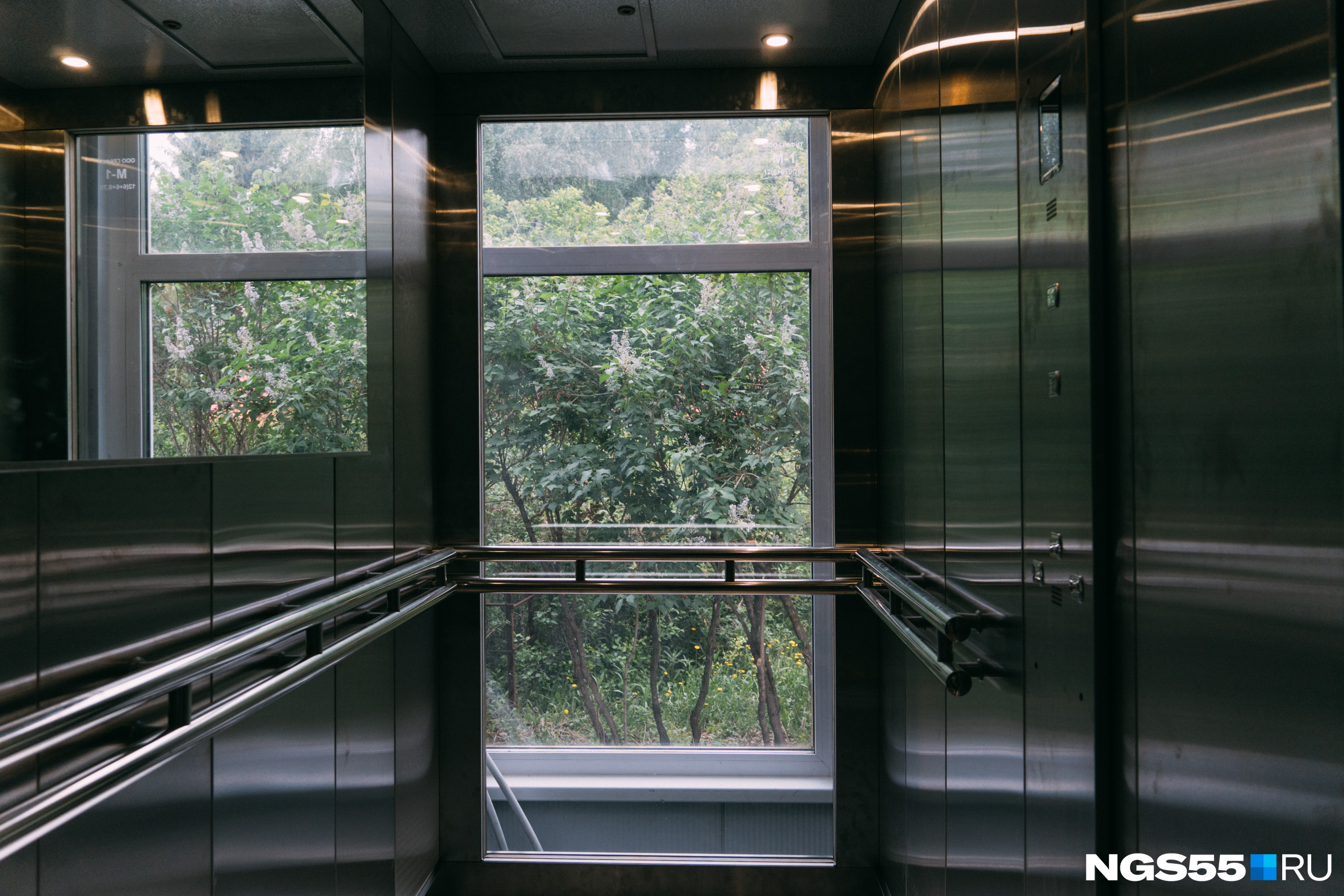 Панорамный лифт, как в кино: пока едешь на нем, можно любоваться лесом