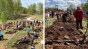 Чемпионат по копанию могил прошел под <nobr class="_">Новосибирском —</nobr> видео, как соревнуются гробовщики