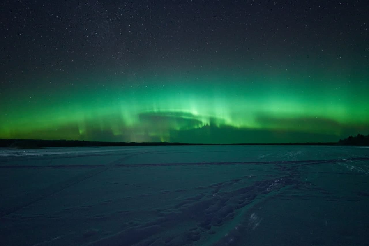 Северное сияние в самаре фото