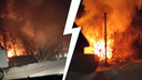 «Баню перетопили, загорелся дом»: под Новосибирском на территории турбазы произошел пожар