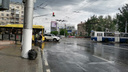 На проклятом перекрестке в центре Волгограда внедорожник подбил рейсовый автобус