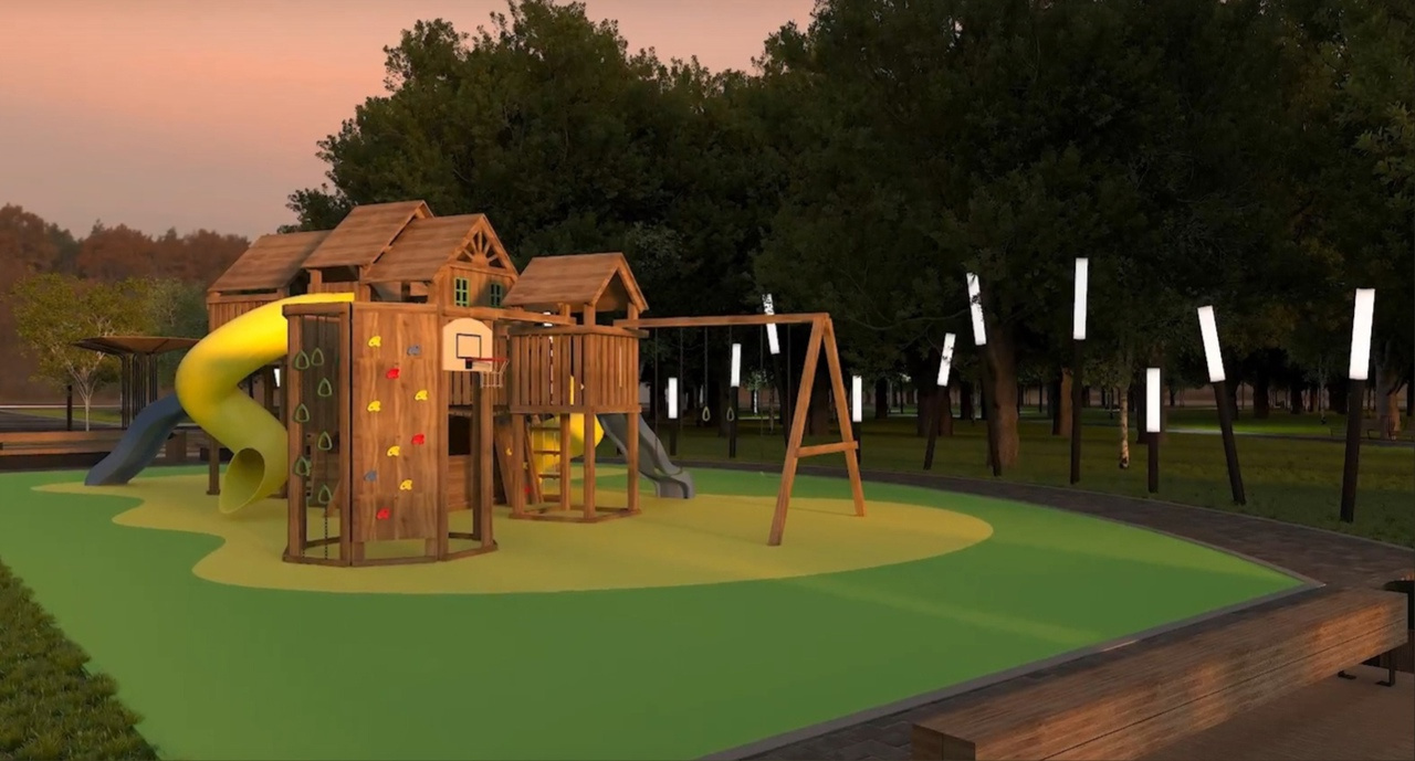 В проекте предусмотрена игровая зона для детей