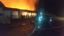 Ночью во время сильной грозы в Челябинской области вспыхнули склады