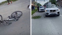 Появилось видео с автомобилем BMW, который насмерть сбил 12-летнего велосипедиста в Новосибирске