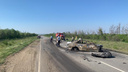 Сгорели заживо: на трассе в Самарской области Toyota столкнулась с грузовиком