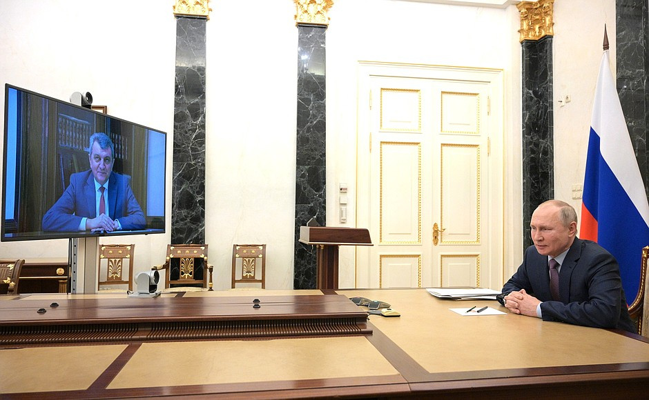 Встреча президента РФ и нового главы республики прошла по видеосвязи