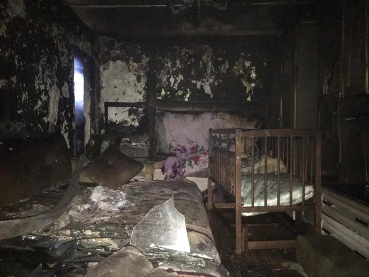 Вот как выглядела квартира после пожара