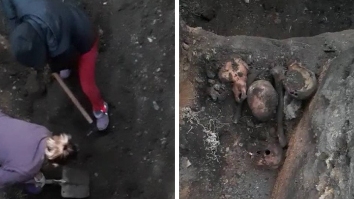 «Нам сказали: "Выкапывайте и выбрасывайте в мусорку"»: в центре Челябинска нашли черепа и скелеты