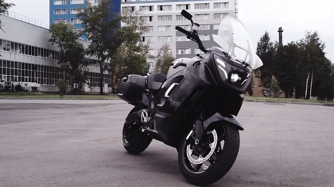 Первый прототип электрического мотоцикла Aurus показали на видео