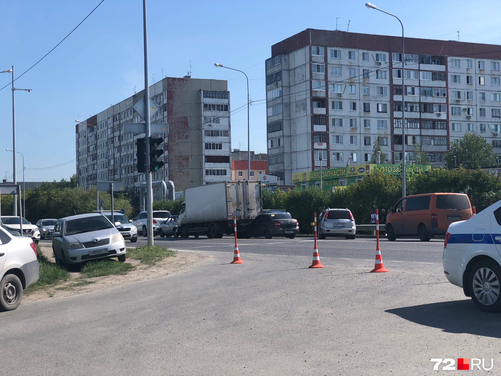 Авария рядом с местом работы полиции Авария рядом с местом работы полиции