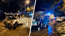 В Новосибирске автомобиль такси врезался в «Жигули» — три человека в больнице