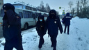 В Архангельске задержали несколько участников шествия, когда колонна сворачивала во дворы