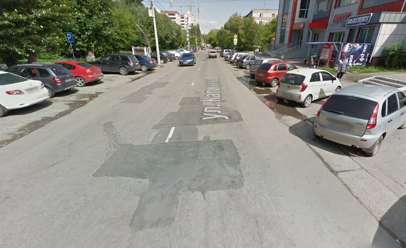Состояние улицы Калинина в июле 2019 года