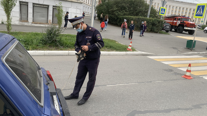 В центре Краснотурьинска 80-летний водитель сбил двух детей на пешеходном переходе
