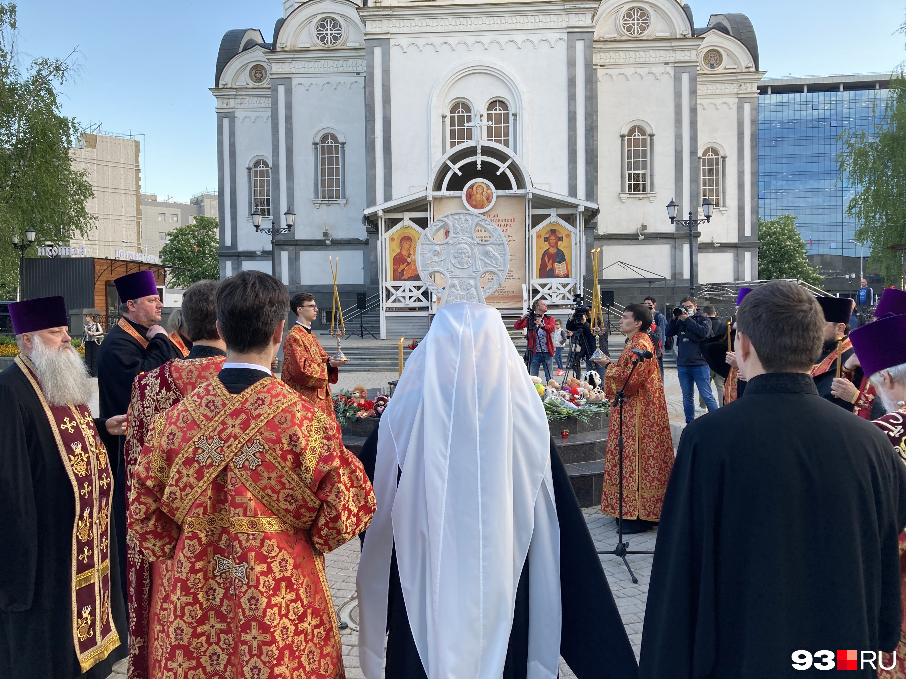 Мероприятие прошло возле собора Александра Невского