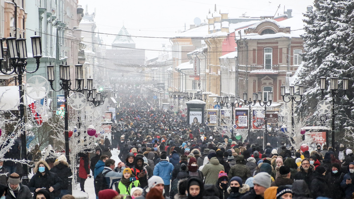 Власти заявили, что на шествие в поддержку Навального пришли около 1,5 тысячи нижегородцев