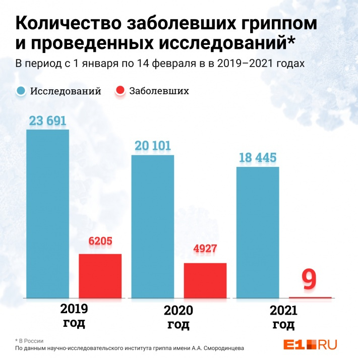 В разгар эпидсезона в начале года гриппом в стране болели всего девять человек В разгар эпидсезона в начале года гриппом в стране болели всего девять человек