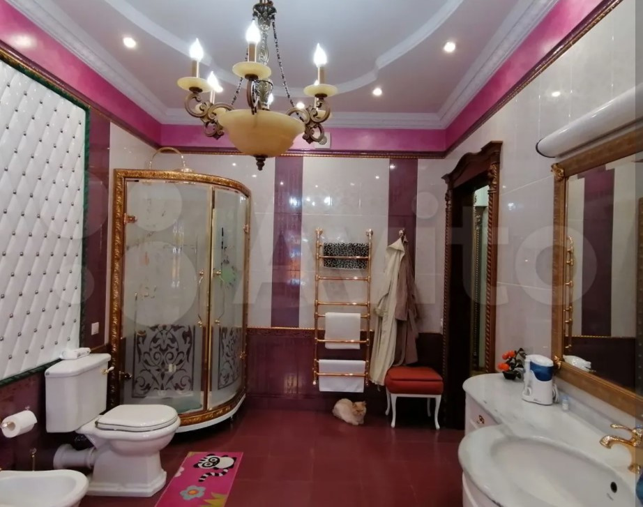 Начальник ГИБДД по Ставрополью установил в своем доме золотой туалет. Владельцы этой квартиры пошли дальше и поставили золотую душ-кабину
