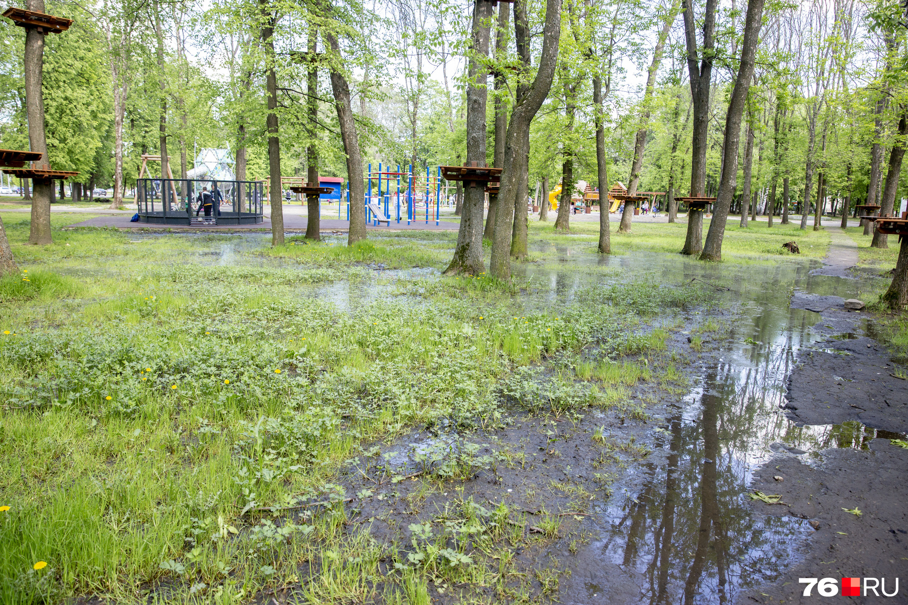 Дорожка затоплена Дорожка затоплена