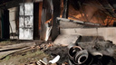 «Обрушилась крыша, уничтожено и повреждено семь машин»: в МЧС рассказали подробности пожара под Новосибирском