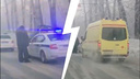 Седан влетел в столб в Кировском районе — водитель госпитализирован