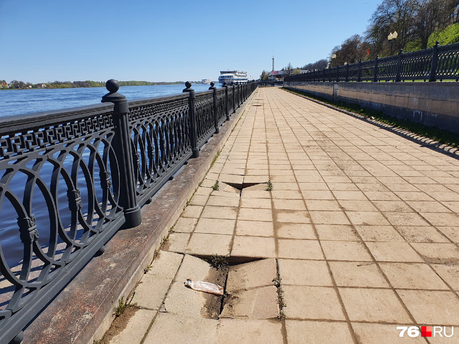 После ярославль. Нижневолжская набережная в ливень 18.07. Фото Набережных когда ушла вода.