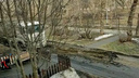 Екатеринбуржцы пожаловались на технику, которая уничтожила дорогу <nobr class="_">у снесенного</nobr> здания ПРОМЭКТа. Видео