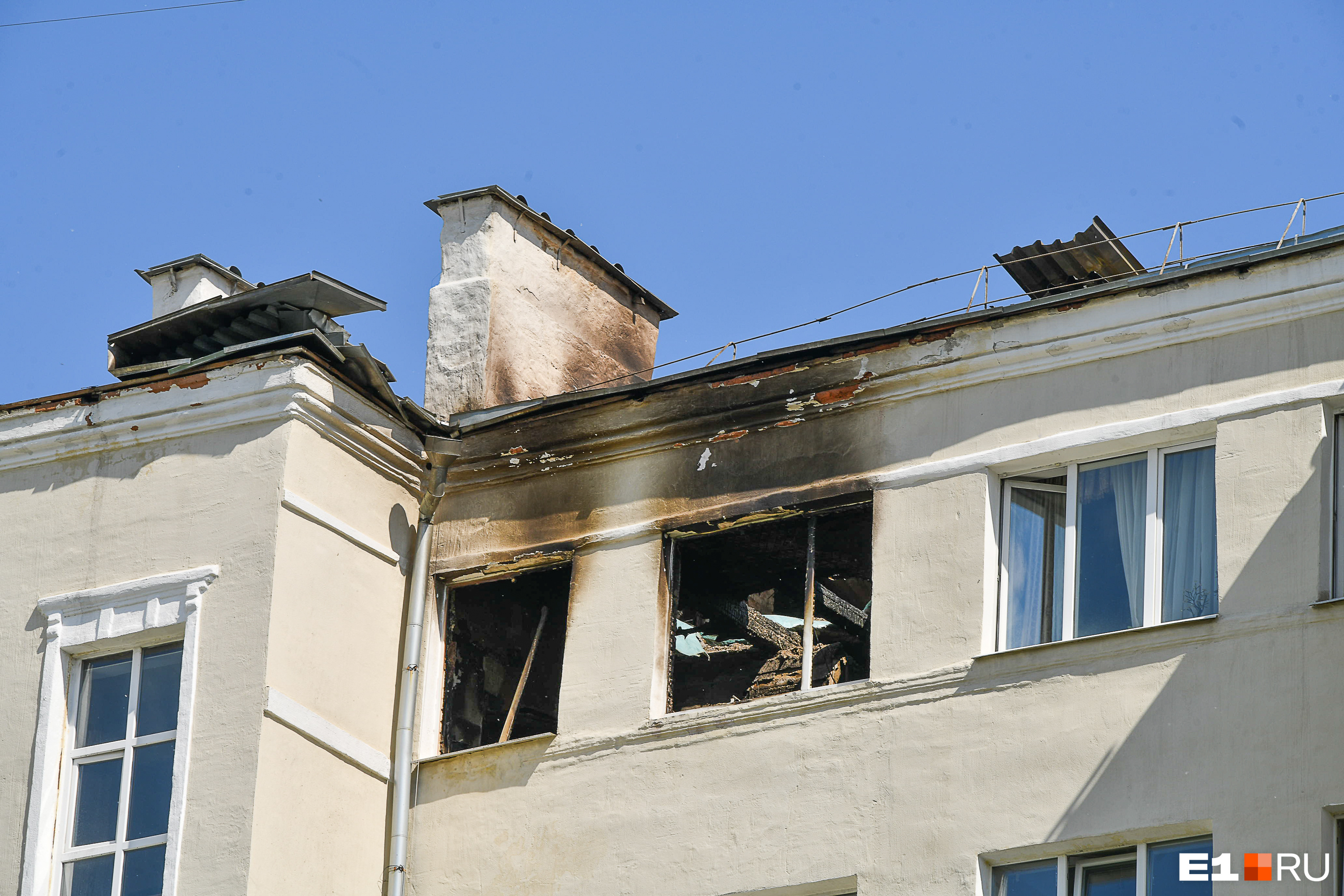 Единственная квартира, которая так сильно пострадала от пожара