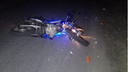 В Курганской области подросток без прав на мотоцикле сбил мужчину