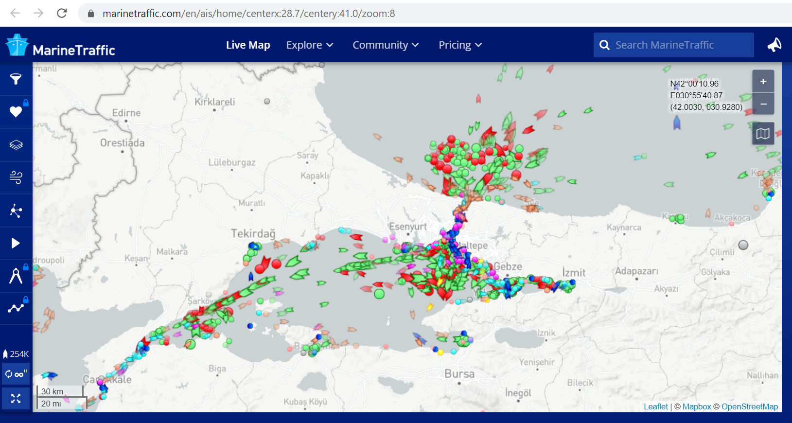 Marinetraffic com карта в реальном времени на русском языке