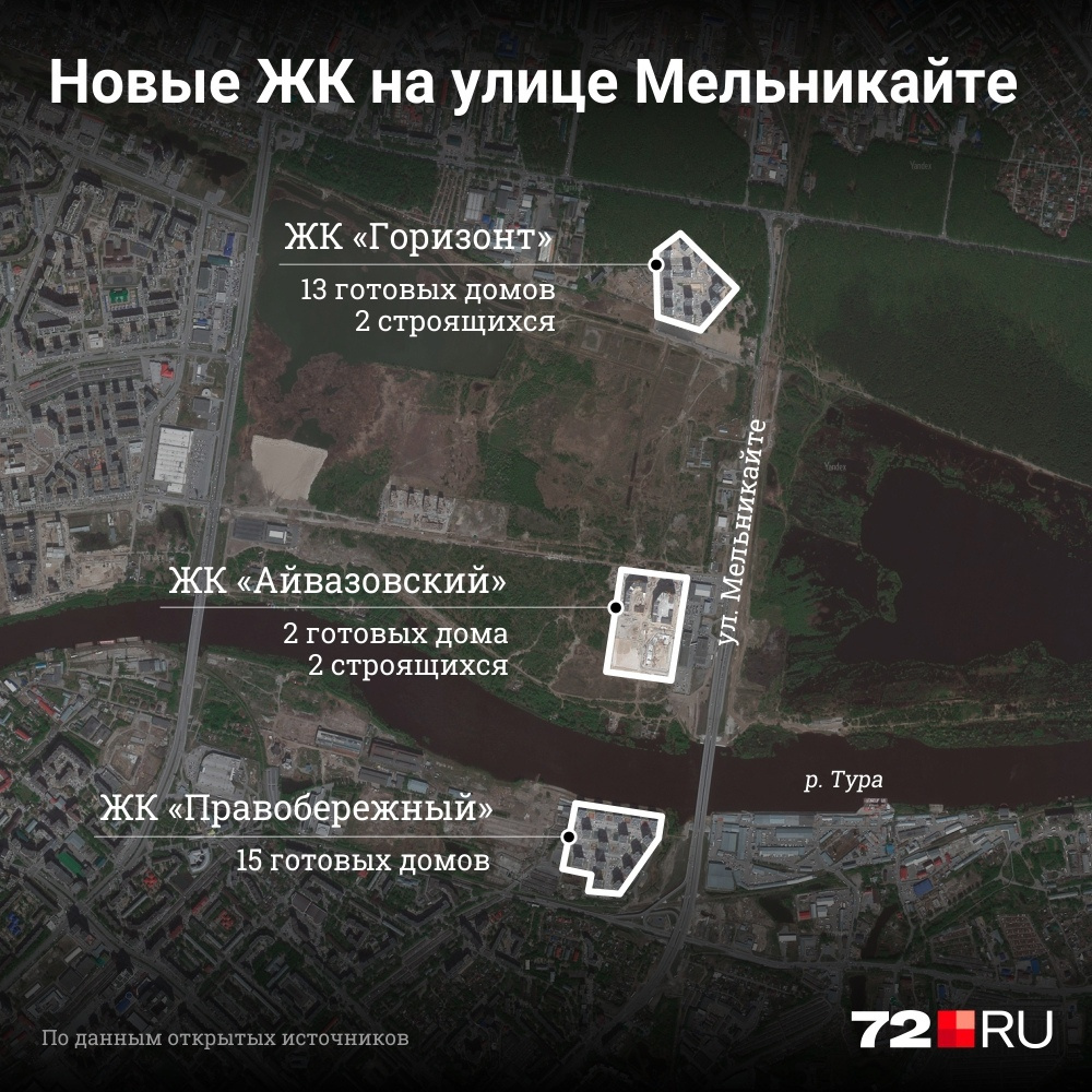 Жилые комплексы расположены по одной улице на расстоянии чуть более двух километров Жилые комплексы расположены по одной улице на расстоянии чуть более двух километров